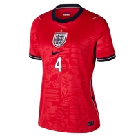 Camiseta Inglaterra Declan Rice #4 Segunda Equipación Replica Mundial 2026 para mujer mangas cortas